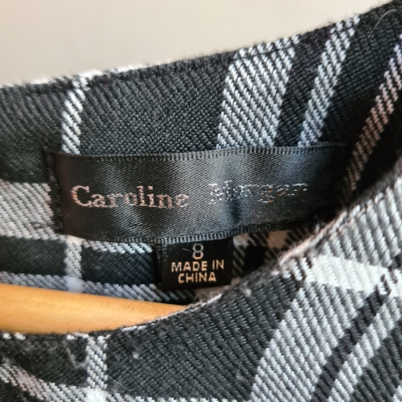 SOLD ~ Gingham t-shirt dress black & white mini size 8 - Picture 8 of 10